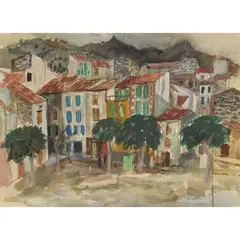 William Wilson, COLLIOURE, pen and ink and watercolour