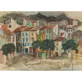 William Wilson, COLLIOURE, pen and ink and watercolour