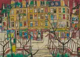 David Toner, CITY WINTER, BRIDGETON, GLASGOW, oil on canvas