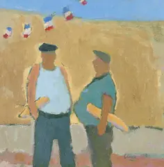 Michael Clark, FÊTES DU JOUR, oil on canvas