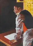 Alan King, SILENT SERVICE, oil on canvas