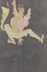 Barbara Balmer, IMAGINARY DANCER, watercolour and pencil