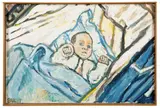 John Bratby, DAYAN AT THE AGE OF HIS FIRST SMILE, 8 WEEKS - I, oil on canvas