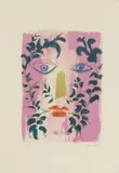 John Piper, Foliate Head, 1976, lithograph in colours
