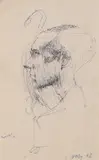 David Oxtoby, Portrait of Michael Vaughan, pen and ink