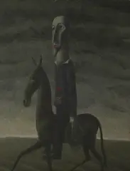 Roderic Barrett, Don Quixote, circa 1947, oil on canvas