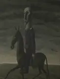 Roderic Barrett, Don Quixote, circa 1947, oil on canvas