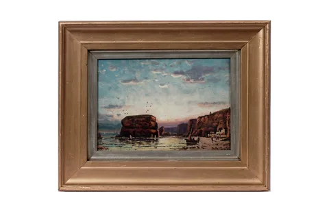 Duncan Fraser McLea, Marsden Rock, oil on board