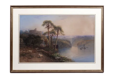 Thomas Miles Richardson Jnr., Bay of Nemi, near Rome, watercolour