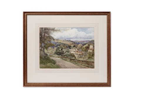 John Hodgson Campbell, Blanchland, watercolour