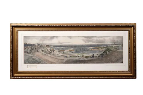John Falconer Slater, Cullercoats Bay, photogravure print