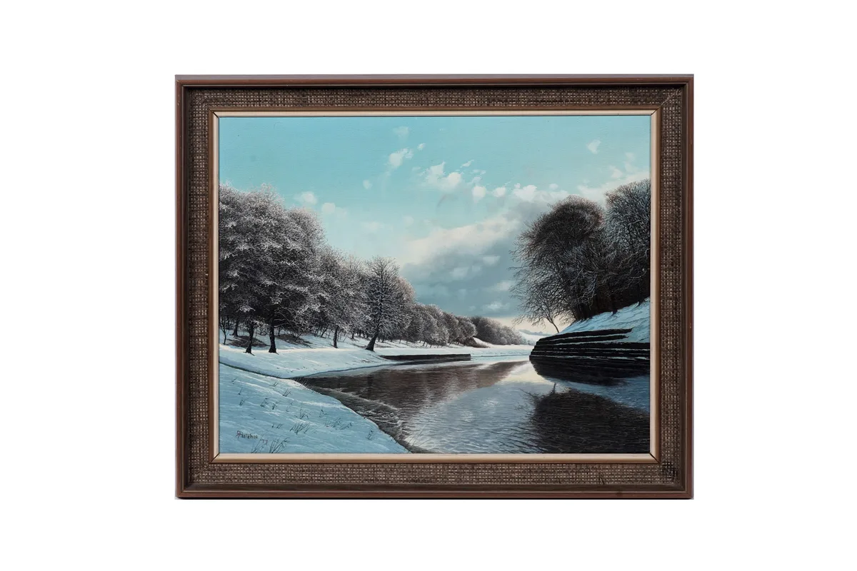 Robert Ritchie, Wansbeck Riverside Country Park, acrylic on canvas