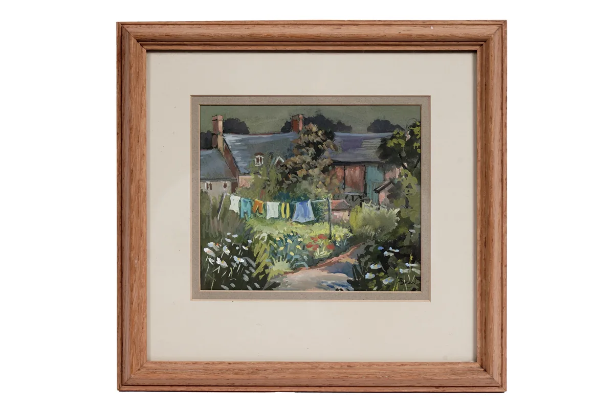 Dorothy Dean, Hereford Farm, gouache