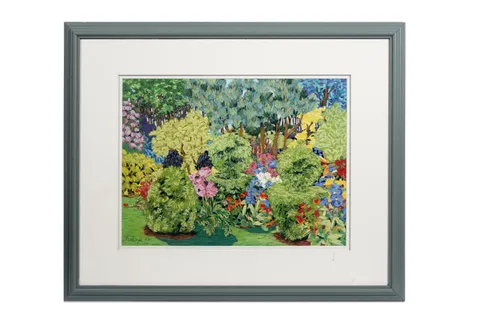 Karen Kulyk, Mary's Garden, Consett, pastel