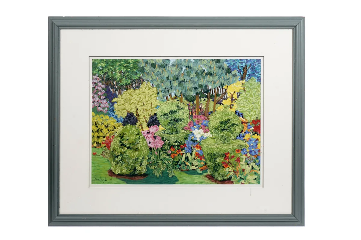 Karen Kulyk, Mary's Garden, Consett, pastel