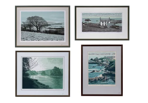 Tom Davidson, Four landscape views, all signed and titled in pencil