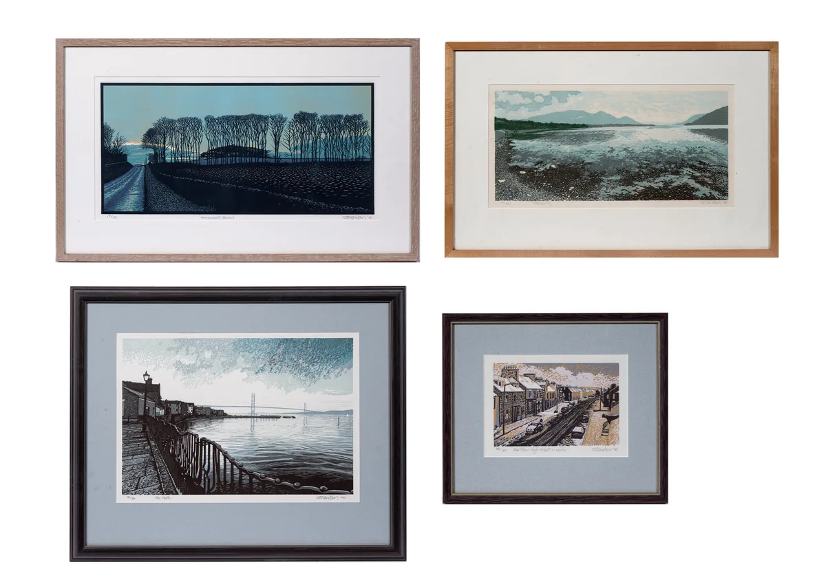 Tom Davidson, Four landscape views, all signed and titled in pencil