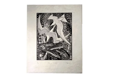 Colin See Paynton, Air - Water, wood engraving, 68/100