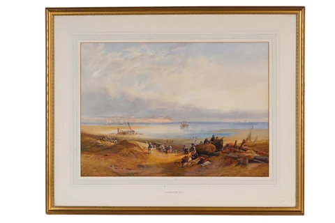 Edward Richardson, Mouth of the Tyne, watercolour
