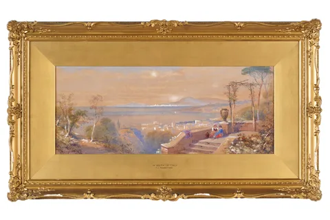 Thomas Charles Leeson Rowbotham, In South of Italy, watercolour