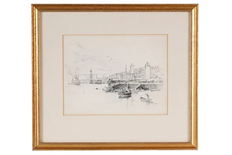 Robert Jobling, North Shields, pen and ink drawing