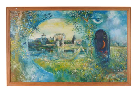 Antoni Sulek, Memory of a city, oil on board