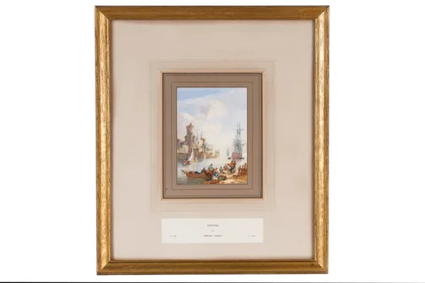 Samuel Owen, Shipping, watercolour