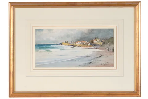 Thomas Swift Hutton, Seaton Sluice, watercolour
