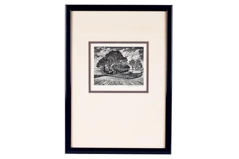 Howard Phipps, Wiltshire Field Barn, wood engraving, 107/500