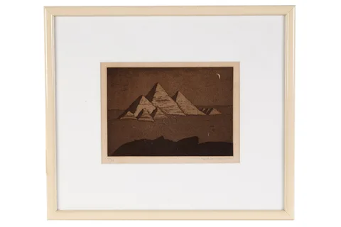 Michael Foreman, An Egyptian Landscape, aquatint etching, 107/500