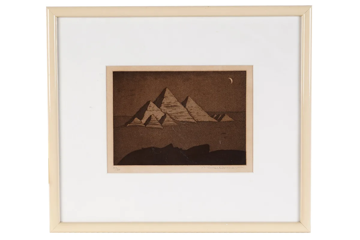 Michael Foreman, An Egyptian Landscape, aquatint etching, 107/500