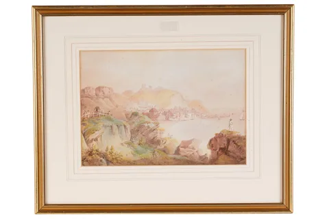Francis Nicholson, Scarborough from the South, watercolour
