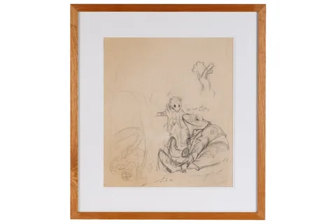 Sheila Gertrude Mackie, Wind in the Willows, pencil drawing