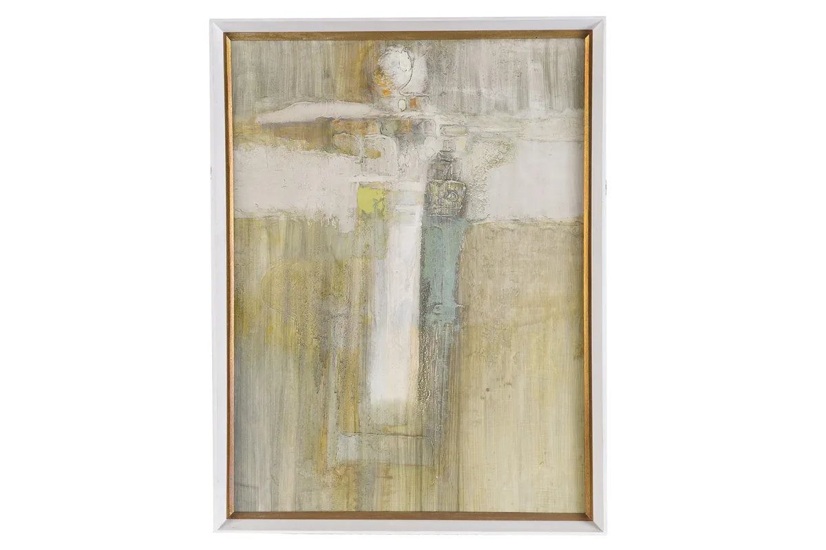 Walter Holmes, Crucifix, mixed media on board
