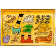 Ida Kohlmeyer, Composition 93-7, 1993, oil and charcoal on canvas