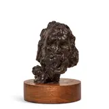 Nicolai Fechin, Bearded Man, 1948, bronze with dark brown patina