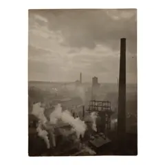 Emil Otto Hoppé, Brunner Mond Chemical Works, Winnington, Cheshire, England, 1928, Gelatin silver print; the photographer's copyright/credit, reference, and 'Dorien Leigh Ltd.' stamps and with annotations in pencil and ink on the reverse