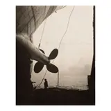 Emil Otto Hoppé, Swan Hunter & Wigham Richardson Shipyard, England (Propeller), 1928, Gelatin silver print; 'The Mansell Collection' loan stamp and with annotations in pencil on the reverse