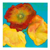 Gene Hackman, Poppies, acrylic on canvas