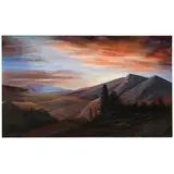 Gene Hackman, Landscape at Sunset, acrylic on canvas