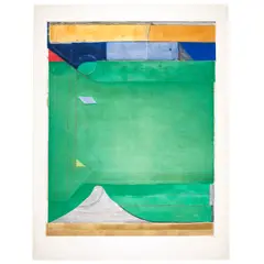 Richard Diebenkorn, Green (Liguori 294), 1986, Etching with aquatint and drypoint in colors on Somerset paper
