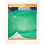 Richard Diebenkorn, Green (Liguori 294), 1986, Etching with aquatint and drypoint in colors on Somerset paper