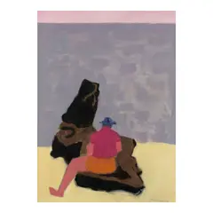 Milton Avery, Figure on the Jetty, 1957, oil on canvas