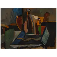 Max Weber, Still Life, 1918, oil on board