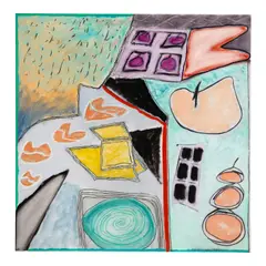 Ida Kohlmeyer, Composite 90-2, 1990, oil, oil stick and charcoal on canvas