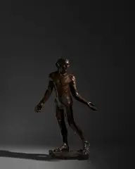 Auguste Rodin, L'un des Bourgeois de Calais: Jean de Fiennes, Nu, Grand Modèle dit aussi 'Nu monumental', 1886, bronze with brown patina