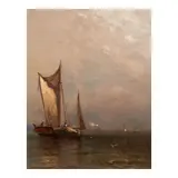 Arthur Quartley, On the Hudson River, 1870, oil on canvas