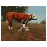 Tim Schmidt, Stoppin' for a Rest, oil on canvas