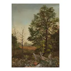 Joseph Decker, View Over the Fence, oil on canvas