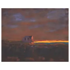 Robert Cardinal, Sunset, Provincetown, oil on canvas